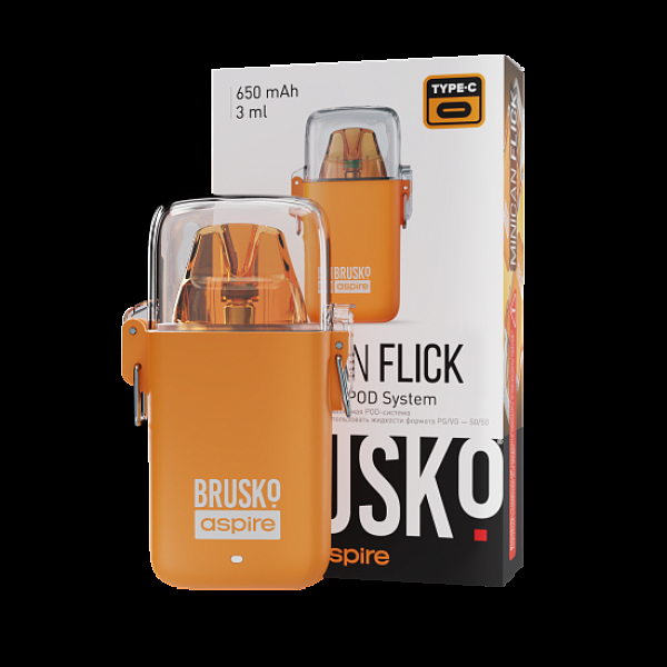 POD-система Brusko Minican Flick Оранжевый в Воркуте