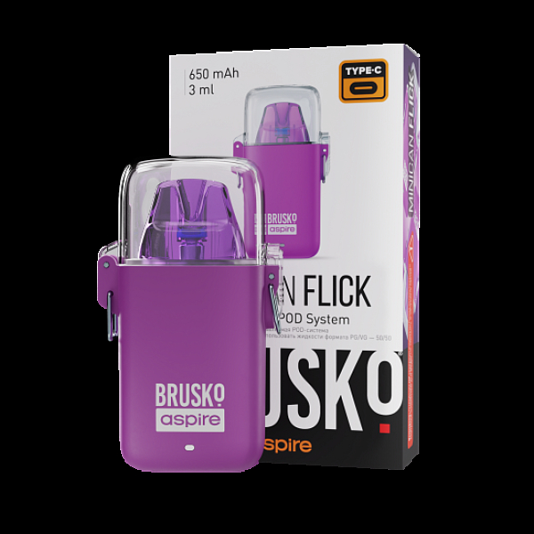 POD-система Brusko Minican Flick Фиолетовый в Воркуте