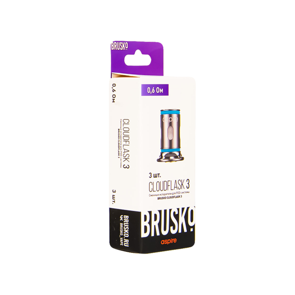 Испаритель Brusko Cloudflask 3 0.6 Ом 3 шт в Воркуте