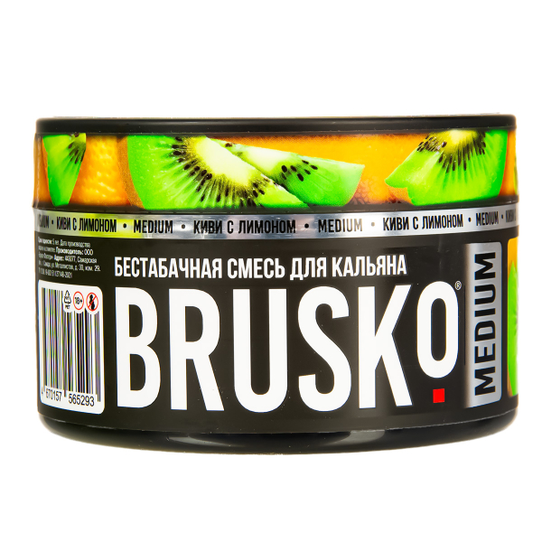 Бестабачная смесь Brusko Medium Киви С Лимоном 250 грамм в Воркуте