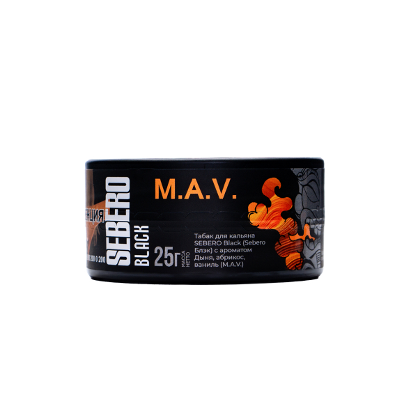 Табак Sebero Black Black M.a.v. 25 грамм в Воркуте