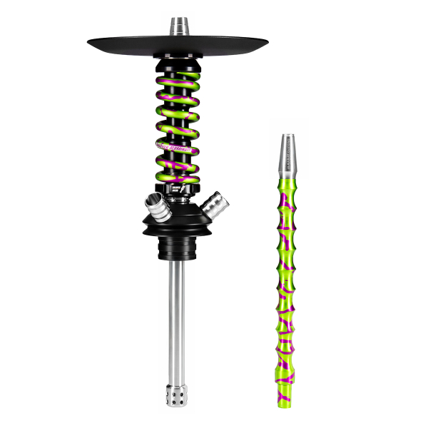 Кальян Mamay Customs Coilover Micro Салатово Пурпурный Сплеш в Воркуте