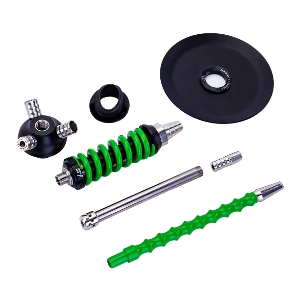 Кальян Mamay Customs Coilover Micro Чёрно Зелёный в Воркуте