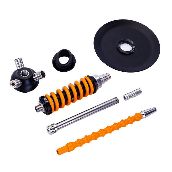 Кальян Mamay Customs Coilover Micro Чёрно Оранжевый в Воркуте