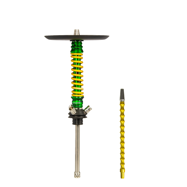 Кальян Mamay Customs Coilovers Mini Зелёный Сплеш Золотой в Воркуте