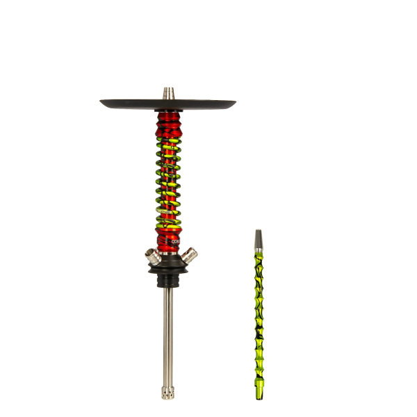 Кальян Mamay Customs Coilovers Mini Красный Сплеш Салатовый Сплеш в Воркуте