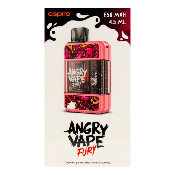 POD-система Brusko Angry Vape Fury 650 Mah Розовый в Воркуте