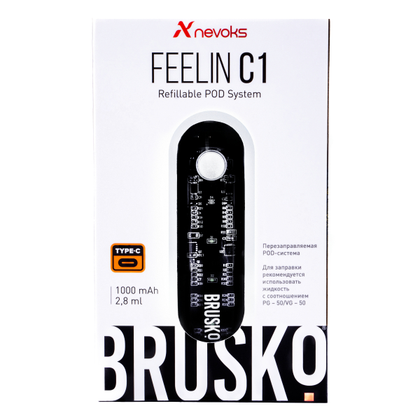 POD-система Brusko Feelin C1 Белый в Воркуте