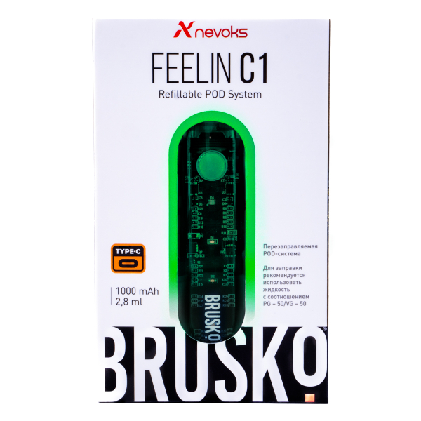POD-система Brusko Feelin C1 Зеленый в Воркуте