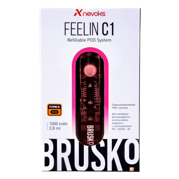 POD-система Brusko Feelin C1 Розовый в Воркуте