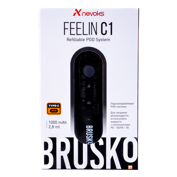 POD-система Brusko Feelin C1 Черный в Воркуте