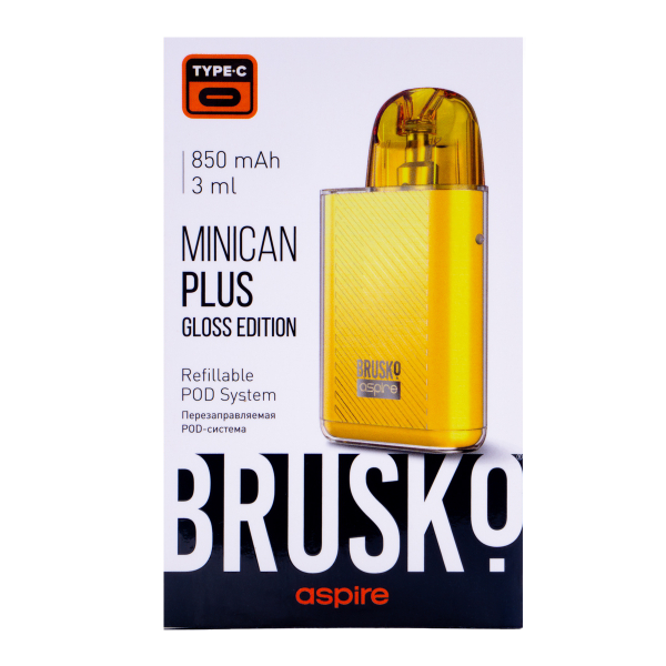 POD-система Brusko Minican Plus Gloss Edition Жёлтый в Воркуте