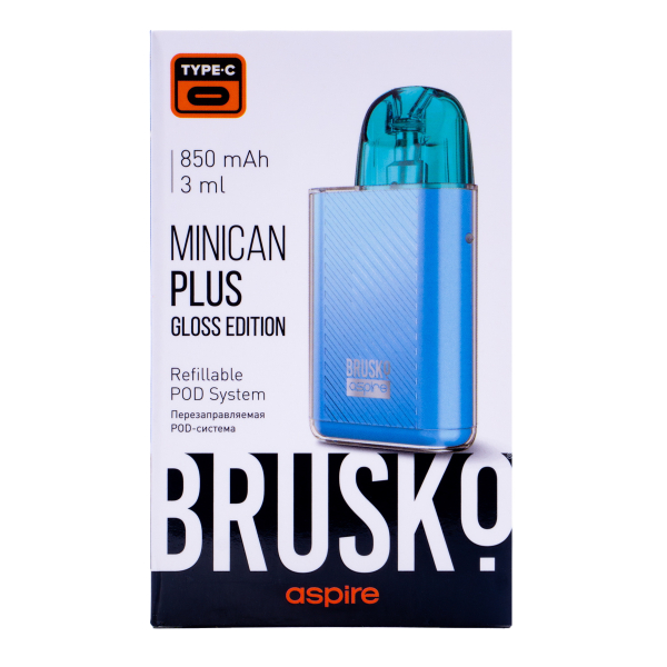 POD-система Brusko Minican Plus Gloss Edition Синий в Воркуте