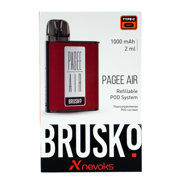 POD-система Brusko Pagee Air Crimson Red Красный в Воркуте