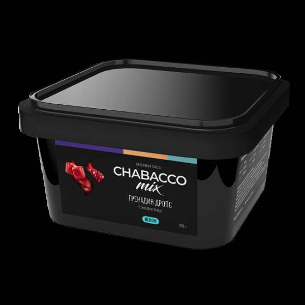 Бестабачная смесь Chabacco Mix Grenadine Drops Гренадин Дропс  Medium 200 грамм в Воркуте