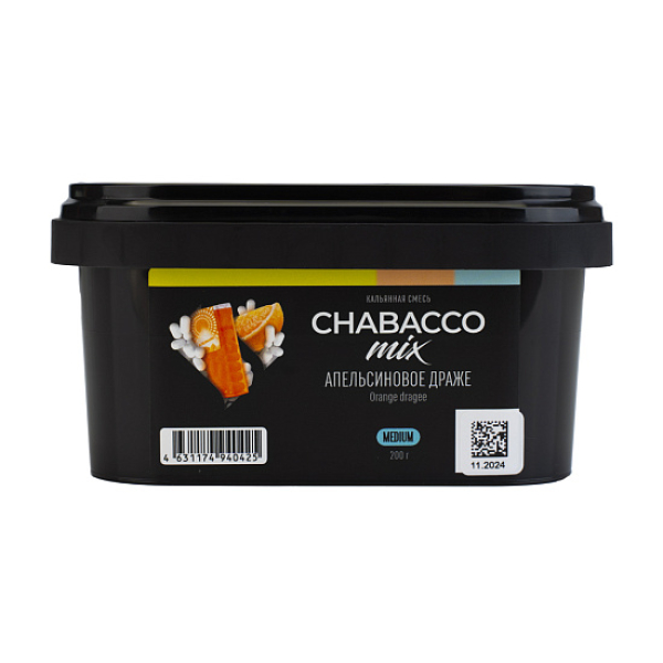 Бестабачная смесь Chabacco Mix Orange Dragee Апельсиновое Драже  Medium 200 грамм в Воркуте