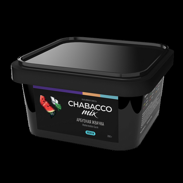 Бестабачная смесь Chabacco Mix Watermelon Gum Арбузная Жвачка  Medium 200 грамм в Воркуте