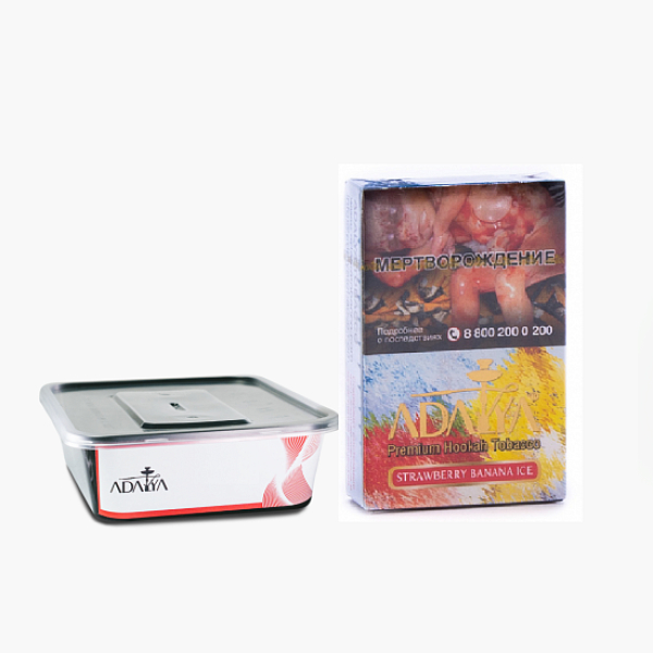 Табак Adalya Strawberry Banana Ice Клубника Банан Лёд 200 грамм в Воркуте