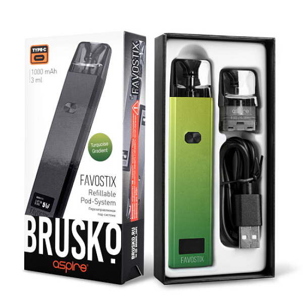 POD-система Brusko Favostix      Зеленый Градиент в Воркуте