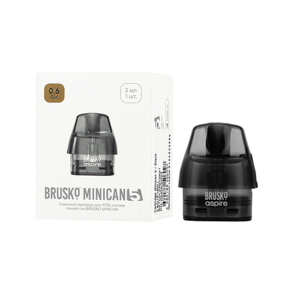 Сменный картридж Brusko Minican 5 0.6 Ом (3 мл, 1 шт.) в Воркуте