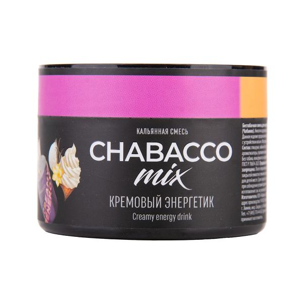 Бестабачная смесь Chabacco Mix Medium Creamy Energy Drink 40 грамм в Воркуте