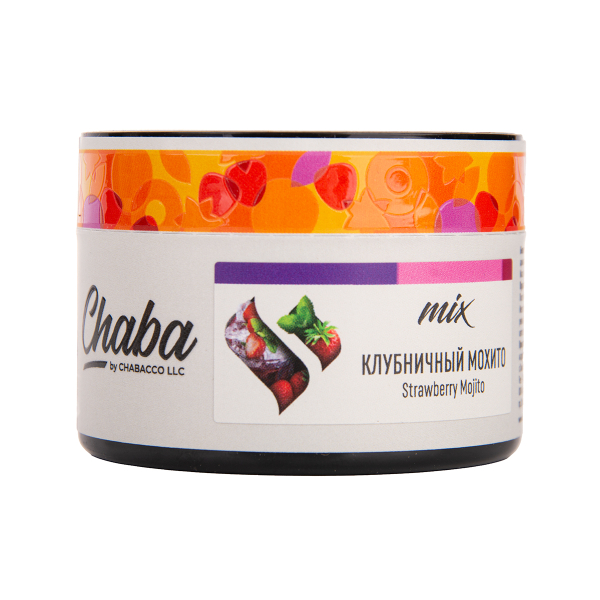 Бестабачная смесь Chaba Mix Strawberry Mojito Nicotine Free 50 грамм в Воркуте