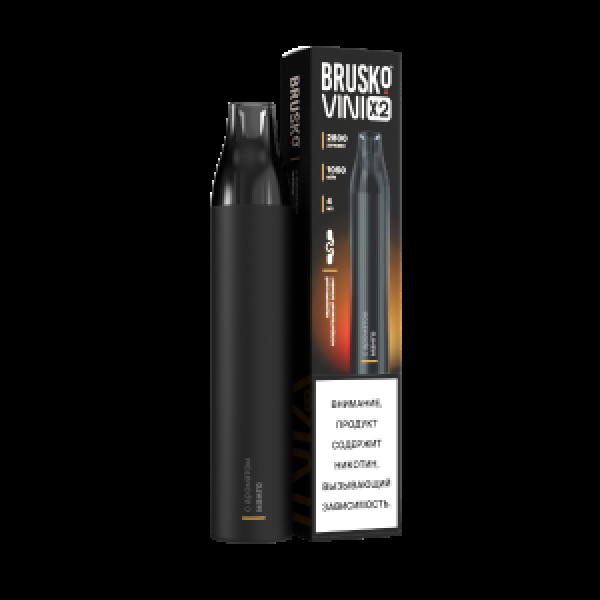 Электронка Brusko Vini X2 Манго 2800 затяжек в Воркуте