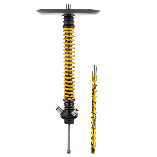 Кальян Mamay Customs Coilover Большой  Чёрный Золотой Сплеш в Воркуте