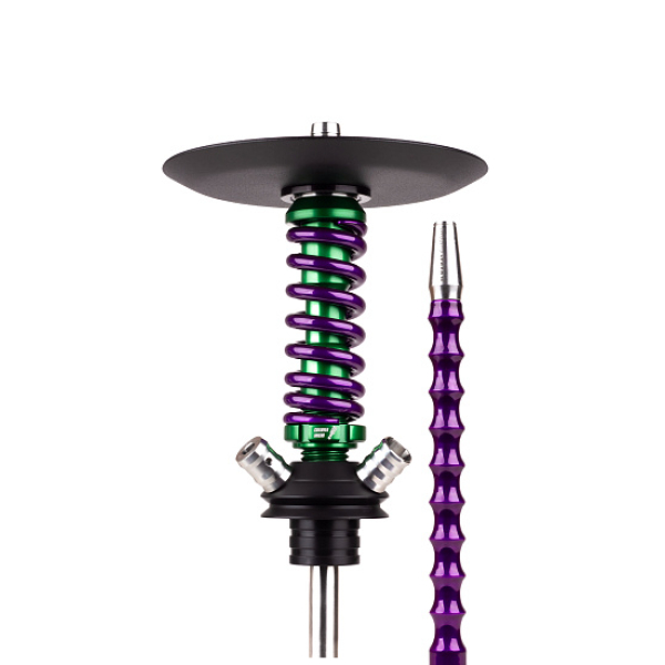 Кальян Mamay Customs Coilovers Micro Anod Green Фиолетовый Лак в Воркуте