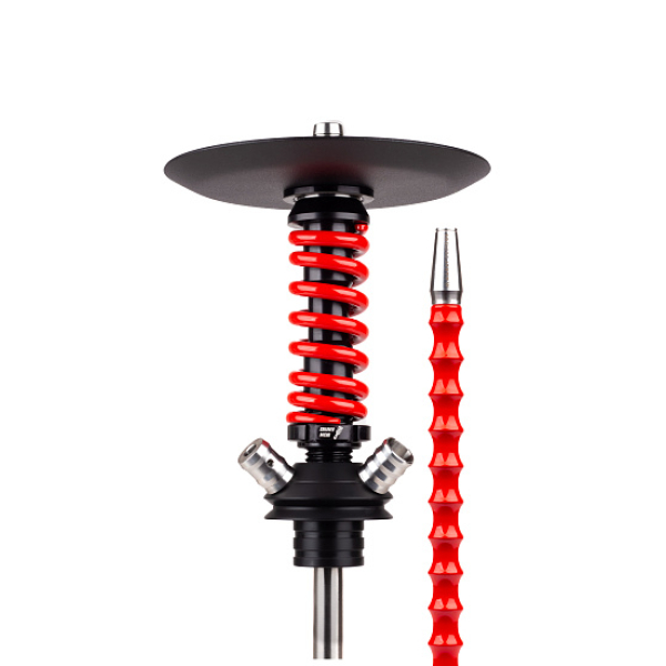 Кальян Mamay Customs Coilovers Micro Anod Черный Красный Глянец в Воркуте
