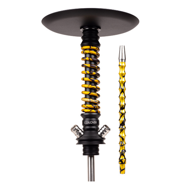 Кальян Mamay Customs Coilovers Mini Anod Черный Матовый Gold Splash в Воркуте