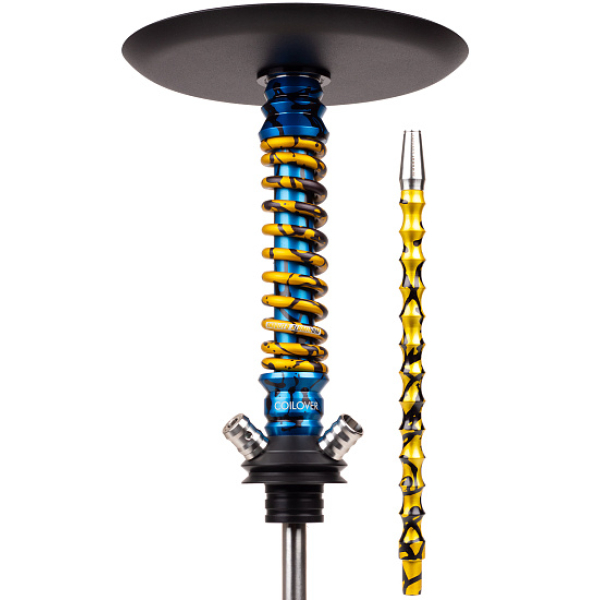 Кальян Mamay Customs Coilovers Mini Special Anod Blue Splash Gold в Воркуте