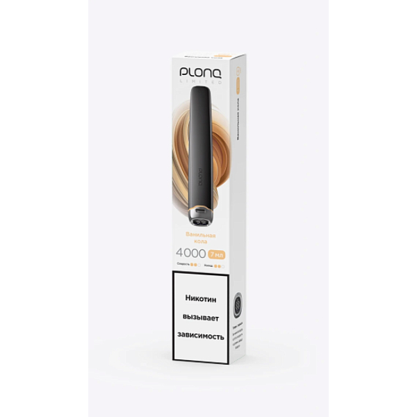 Электронка Plonq Plus Pro Black Ванильная Кола 4000 затяжек в Воркуте