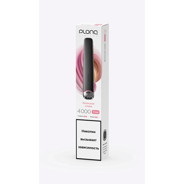 Электронка Plonq Plus Pro Black Японская Слива 4000 затяжек в Воркуте