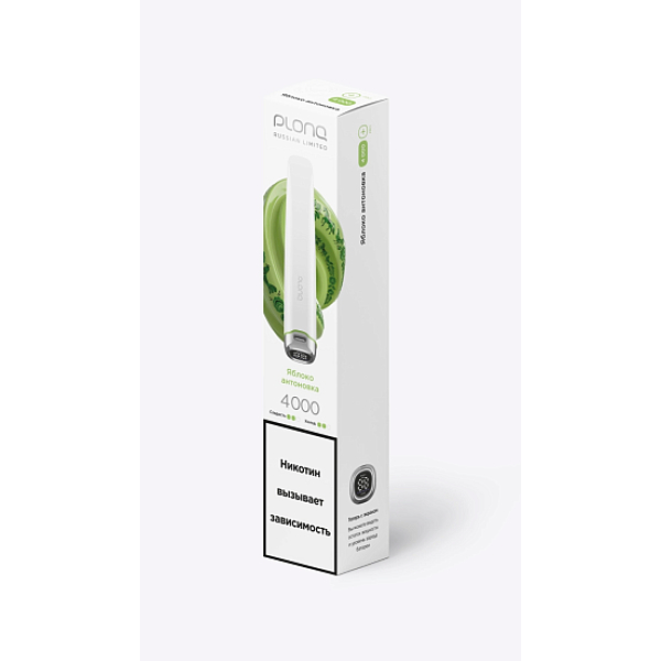 Электронная сигарета Plonq Plus Pro  Яблоко Антоновка 4000 затяжек в Воркуте